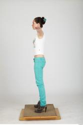 Whole Body Woman Animation references T poses Casual Slim Studio photo references